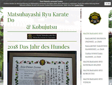 Tablet Screenshot of matsubayashi-shorin-ryu.com